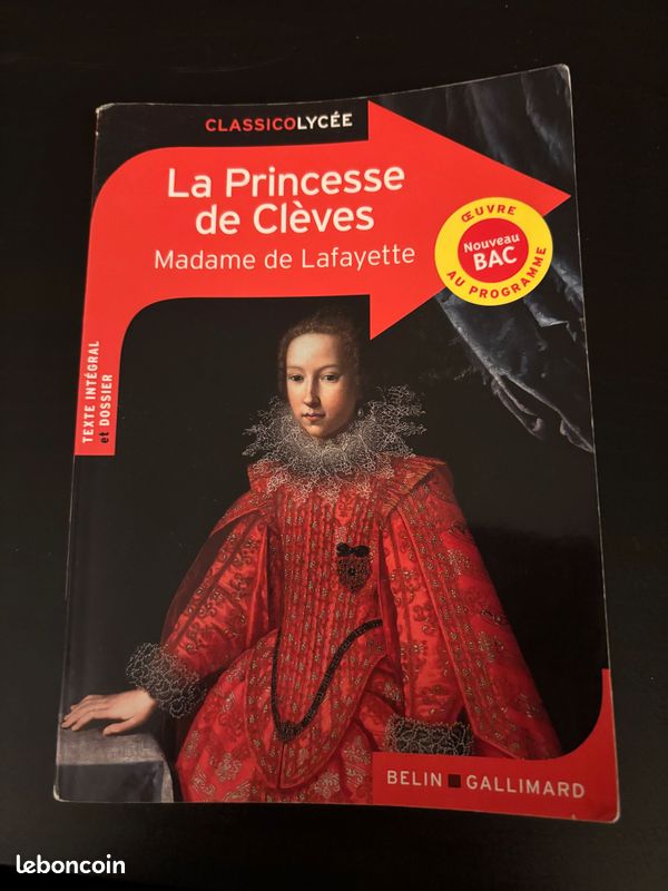 La Princesse de Clèves – Madame de Lafayette – ClassicoLycée Belin Gallimard (image 1)