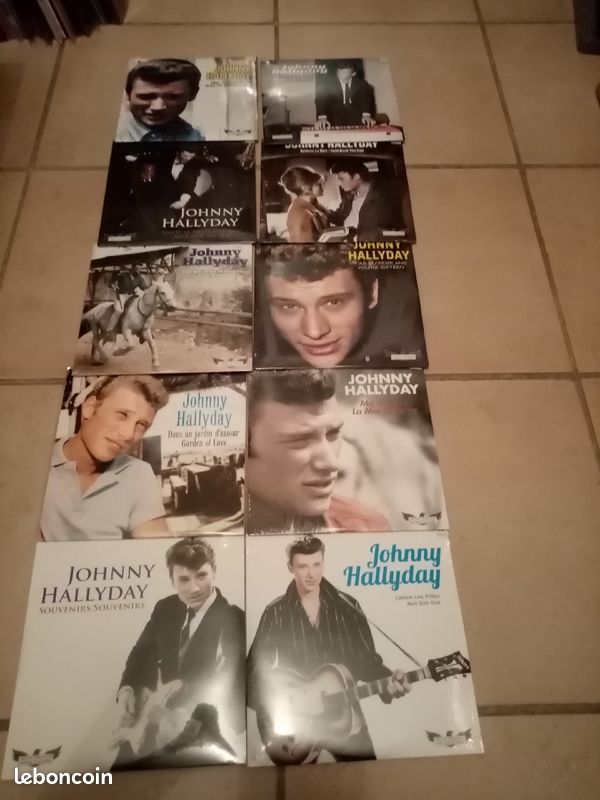 Nombreux disques vinyles johnny hallyday (image 1)