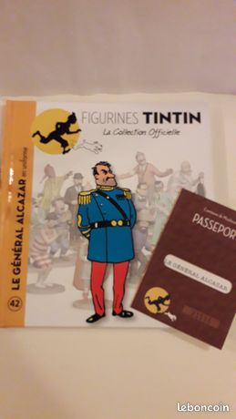 Figurine de collection Tintin, le Général Alcazar 25cm (46018