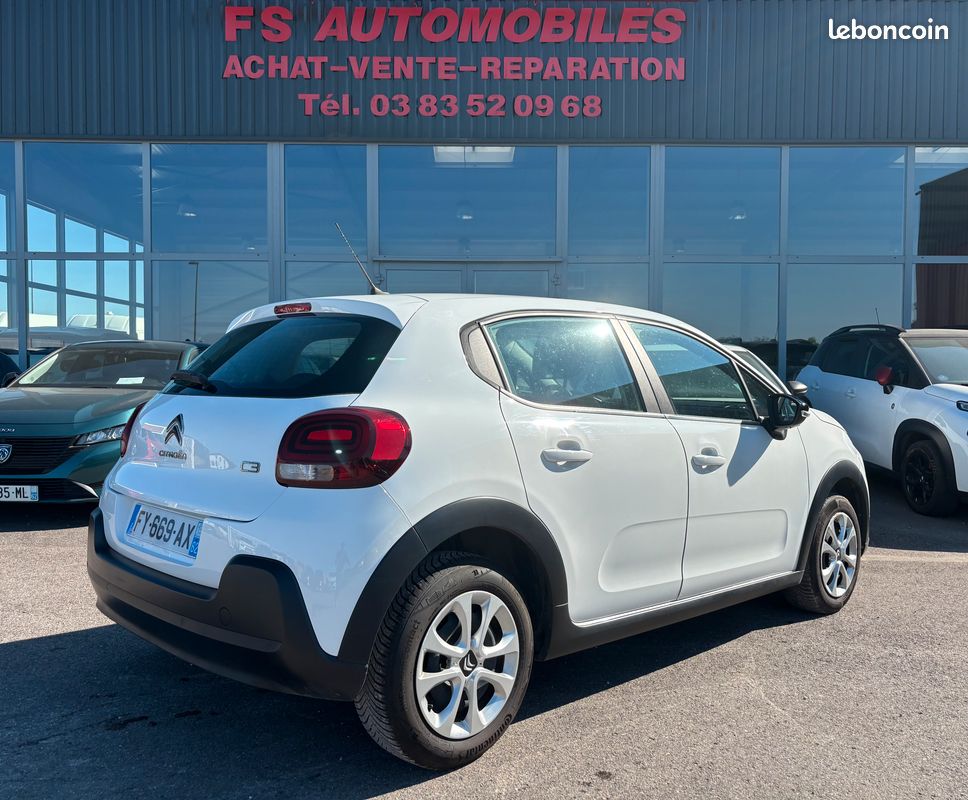 Citroen c3 bluehdi 100 ch s&s bvm6 feel business / clim / gps / regulateur / phares leds / regulateur / 2021 / 130929 kms 5PLACES (image 2)