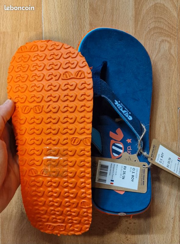 Tongs cool shoe Slim mixte bleu Antidérapante (image 3)