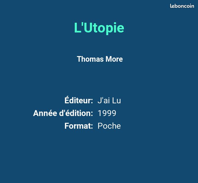 L'Utopie - Thomas More (image 2)