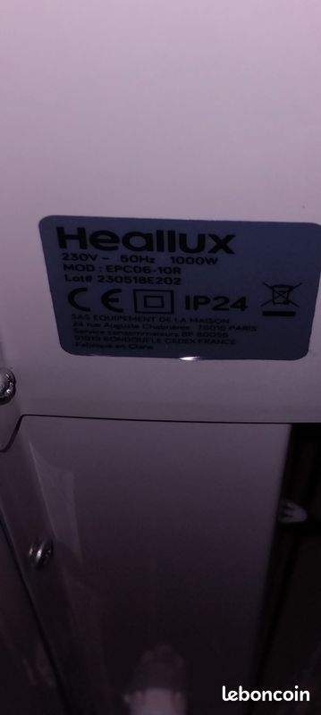 Radiateur inertie 1000w (image 3)