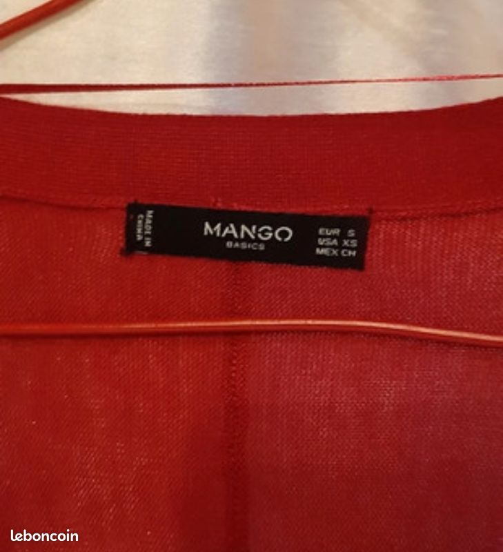Gilet rouge Mango (image 5)