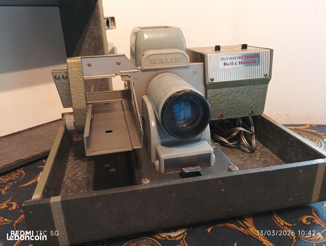 Rare Ancien Projecteur Diapositive - Malik Model 703 - 1961
