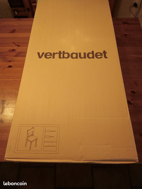 Chaise Vertbaudet bleu foncé neuve (image 1)