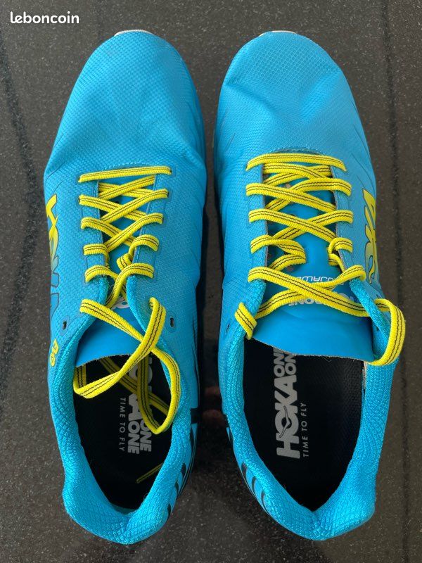 Chaussures baskets trail running Hoka One One Evo jawz idéales course à pieds et swimrun Hoka Evojawz T 44 neuves (image 3)