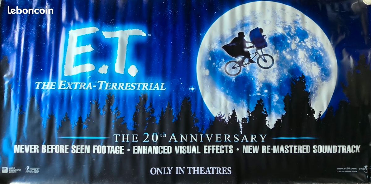 Banderole cinéma originale E.T. L