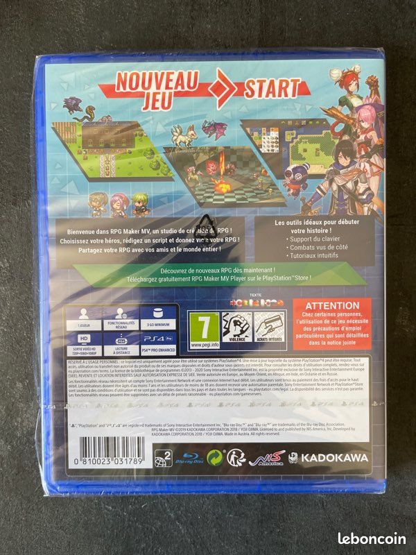 RPG Maker MV - Version Nintendo Switch - Neuf Sous Blister Scellé