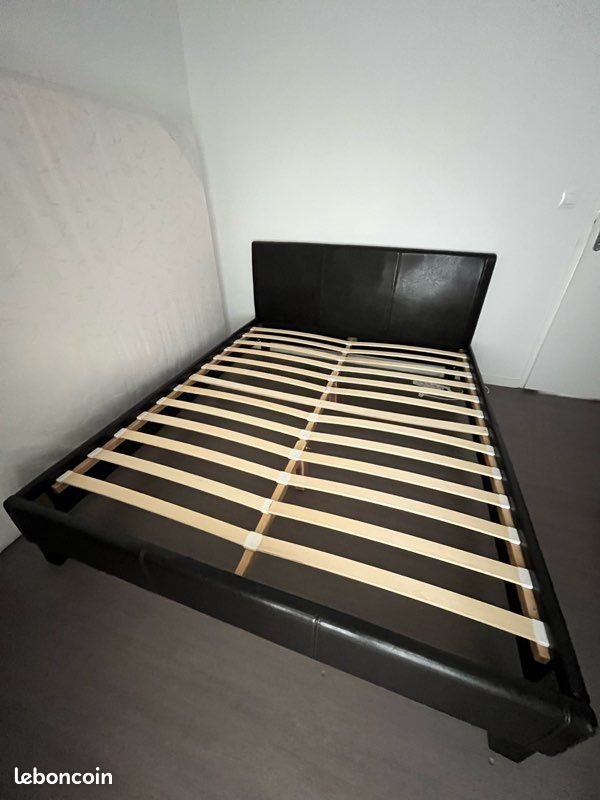 Lit 160x200 + matelas (offert) (image 3)