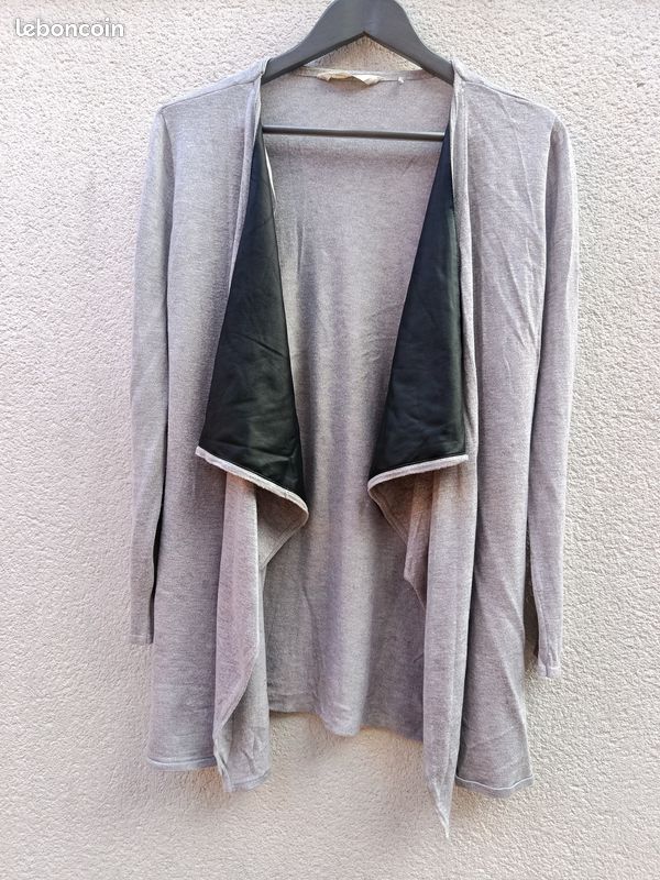 Long cardigan ouvert Naf Naf femme (image 1)