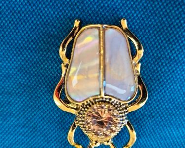 Broche Scarabée Rose & Noire | Broche Bijoux