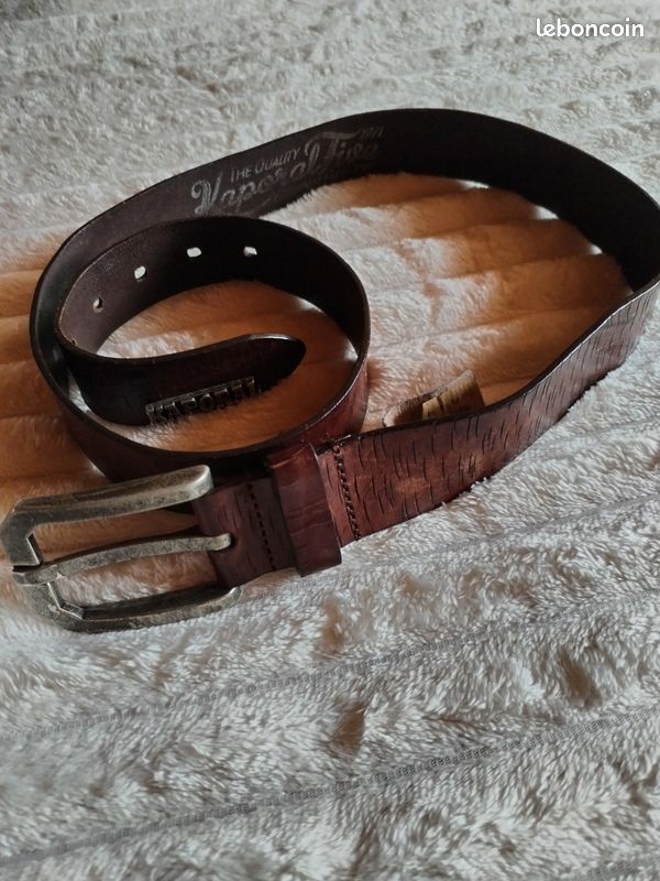 Ceinture En Cuir Kaporal Marron - Taille 90 - Occasion, Motif Uni, Pour Femme