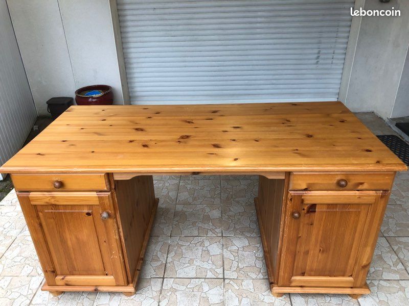 Bureau en pin massif (image 2)