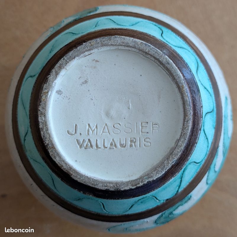 Vase signé J. Massier Vallauris – Céramique de Jérôme Massier (1850-1926) – Vallauris (image 7)