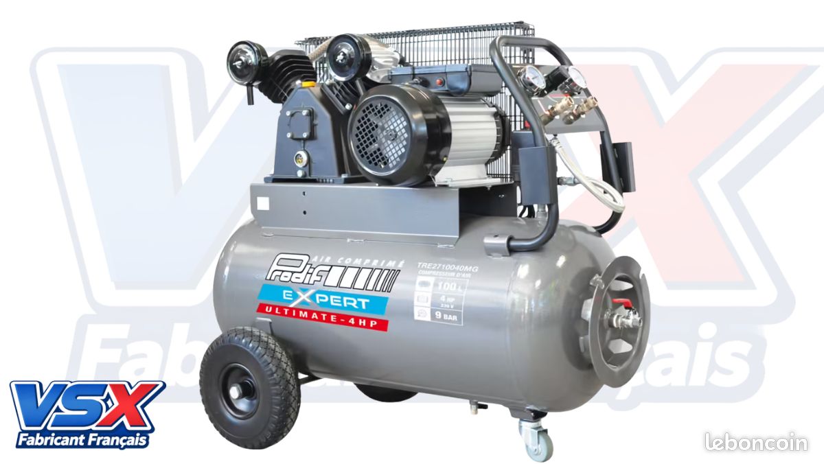 Compresseur 100 Litres 4cv 450 litres minute (image 2)
