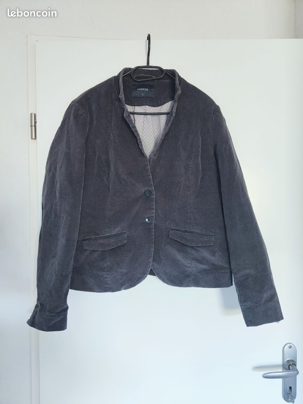 Veste blazer velours marron femme Bonobo XL Vêtements