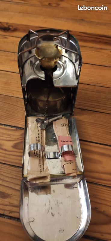 Réchaud vintage en laiton, portable, essence/kérosène