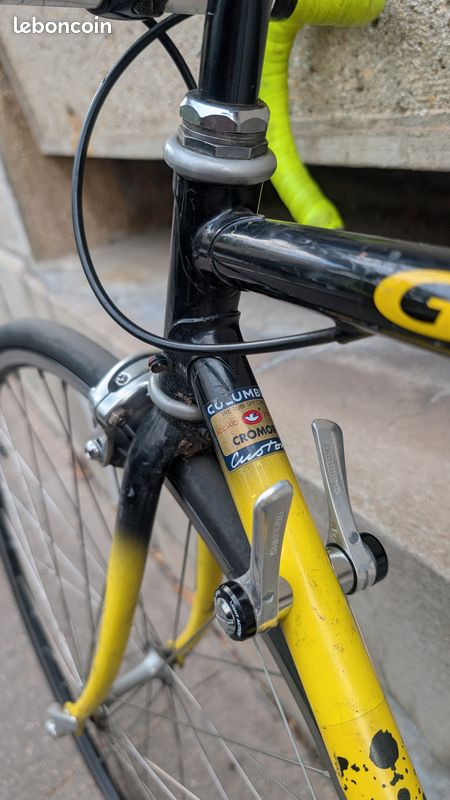 Câble Cuivre Pour Dynamo De Vélo Vintage - 4.4 Mètres (440 Cm) - Jaune - Stock Ancien
