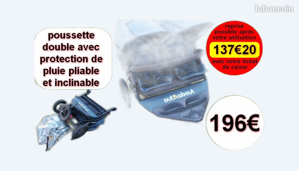 Poussette double (image 1)