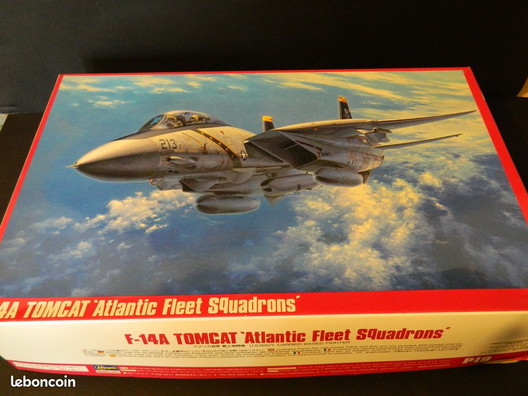 1/72 SCALE HASEGAWA Grumman F-14A Tomcat Atlantic Fleet Model Aircraft