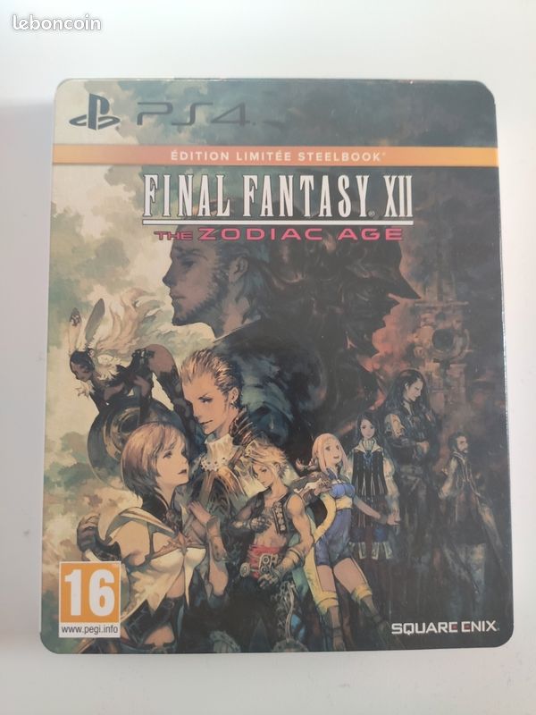 Jeu PS4 Final Fantasy XII The Zodiac Age - Édition Steelbook 2006 - Très Bon état