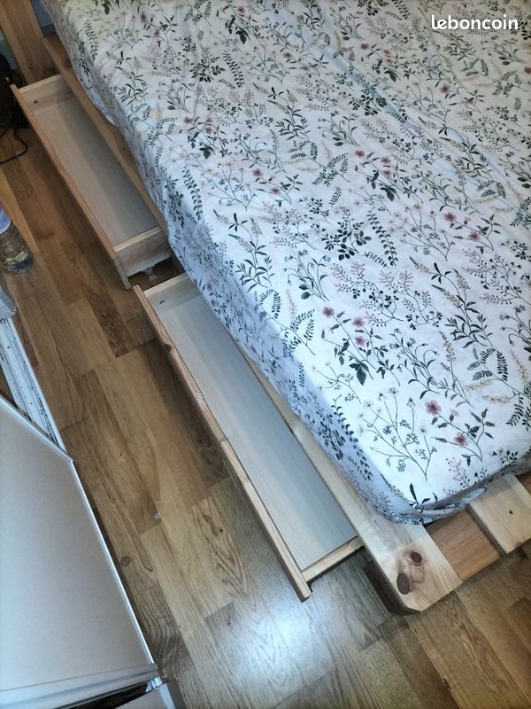 URGENT - Sommier+ tête lit cocktail Scandinave (image 2)