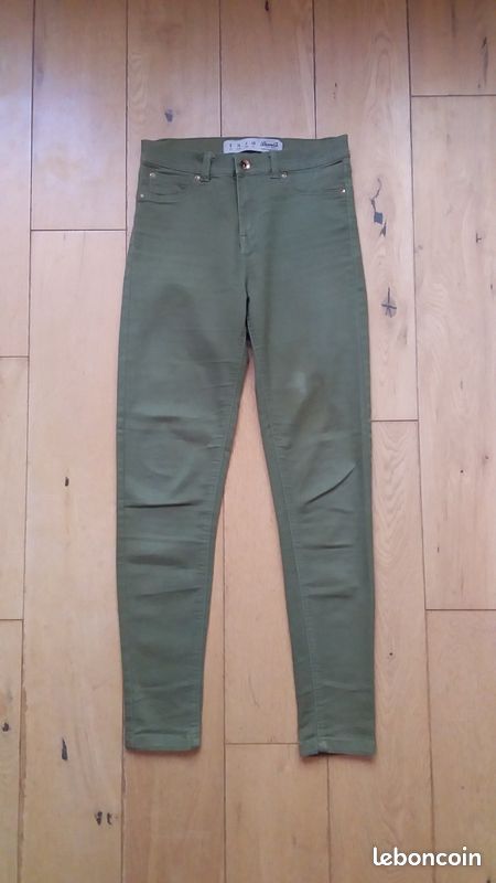 Pantalon kaki slim skinny femme 36 S (image 1)