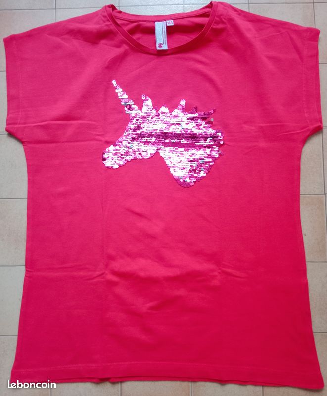 Maillot rose MC "Aéropilote" 16 ans (image 1)
