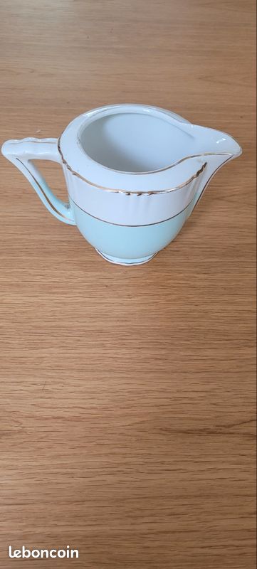 Pot à lait vert et blanc (image 2)