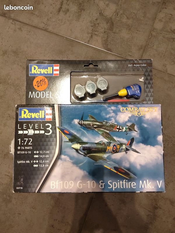LOT 10 Maquettes Revell Avions – Échelles 1:32, 1:48, 1:72 – Modèles Militaires