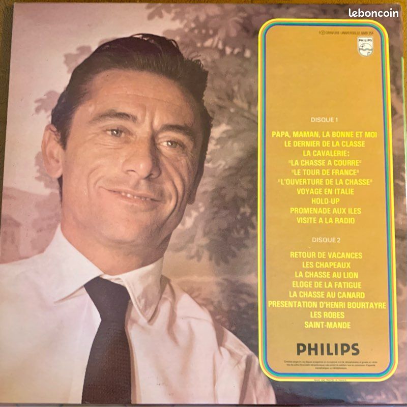 Disque Vinyle 33T LP : Robert Lamoureux ‎– Papa, Maman, La Bonne Et Moi (image 2)