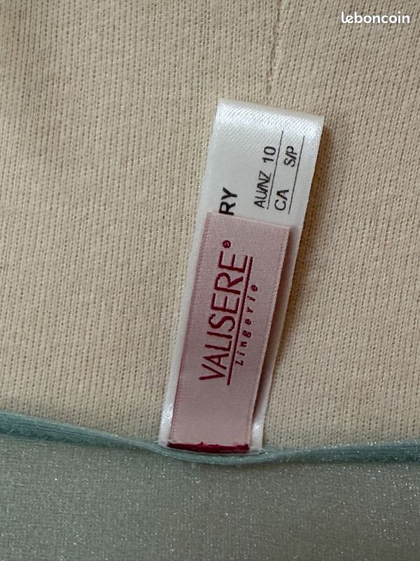 Ensemble lingerie Valisere Spot Joyeux bleu vert taille 90B 40 neuf avec étiquette (image 9)