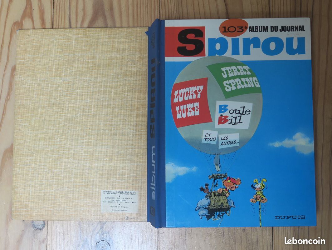 BD Reliures du Journal Spirou n° 91 et n° 103 (image 1)