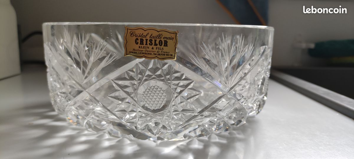 Saladier en cristal de lorraine (image 1)