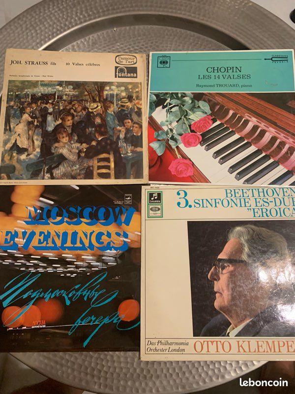 Gros lot vinyles anciens 33T 45T – Richter Klemperer Melodiya URSS Beethoven + variété (image 1)