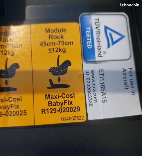 Maxi Cosi Rock + Family Fix One Siege auto bébé avec base (image 5)