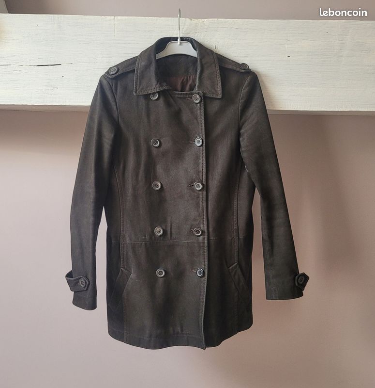 Veste Kimono Comptoir Des Cotonniers - Taille 38, Noir, Coton - Occasion Très Bon état