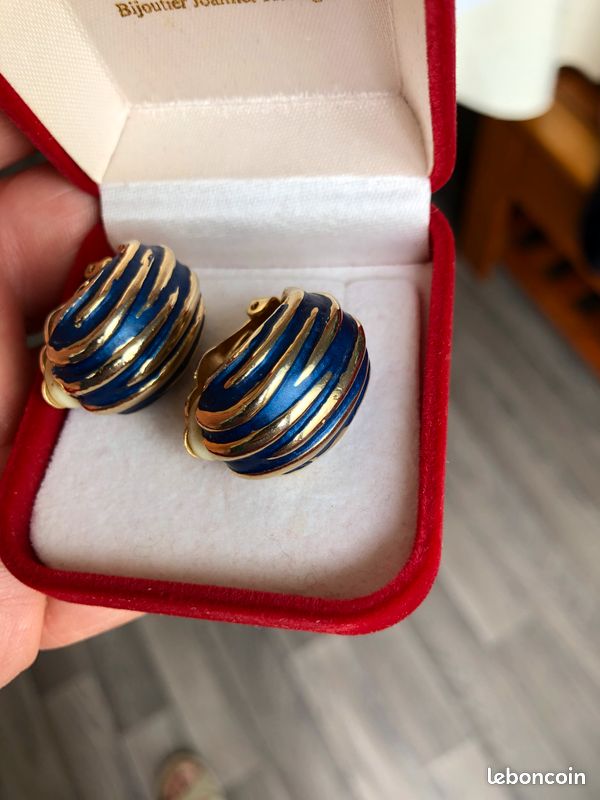 Boucles d'oreille clip vintage (image 5)