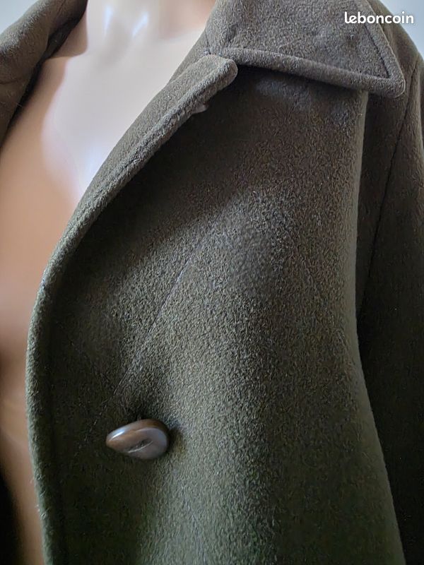 Manteau couleur olive laine & Cachemire🍒vintage 90🍒taille 40 non négociable (image 5)