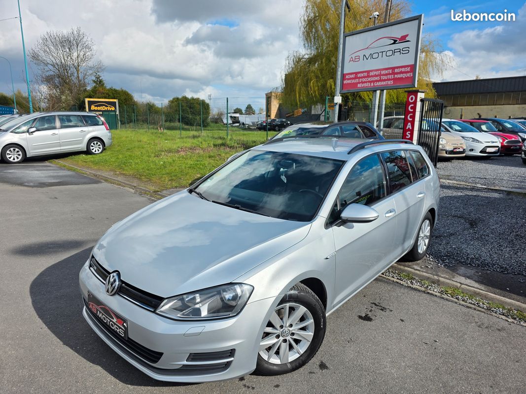Volkswagen golf 7 sw 1.6 tdi 110 cv du 05/2016 avec 129 000 kms.carnet (image 1)