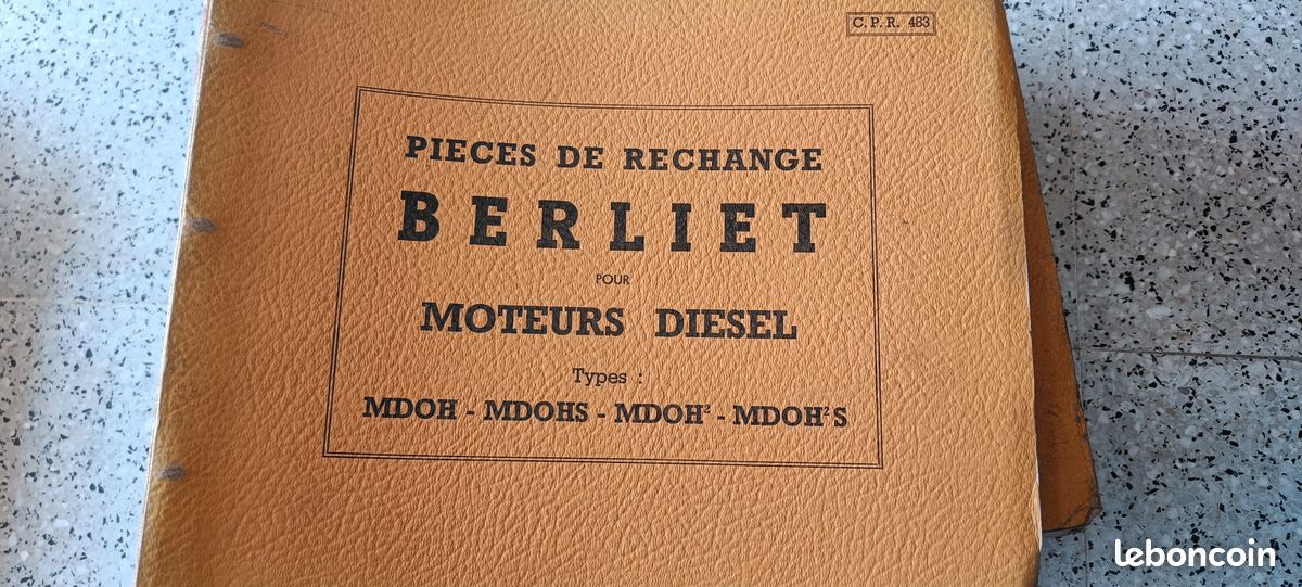 Catalogue pièces rechange moteur Berliet MDOH (image 1)