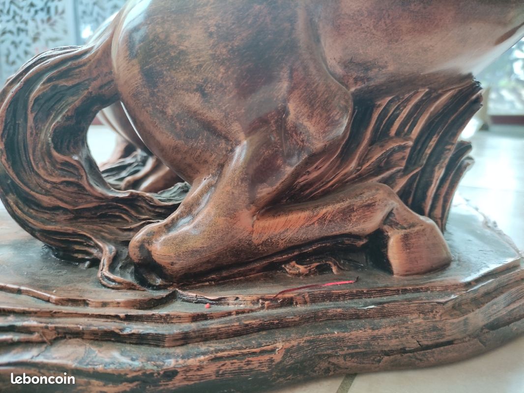 Table de salon chevaux cabrés (image 4)