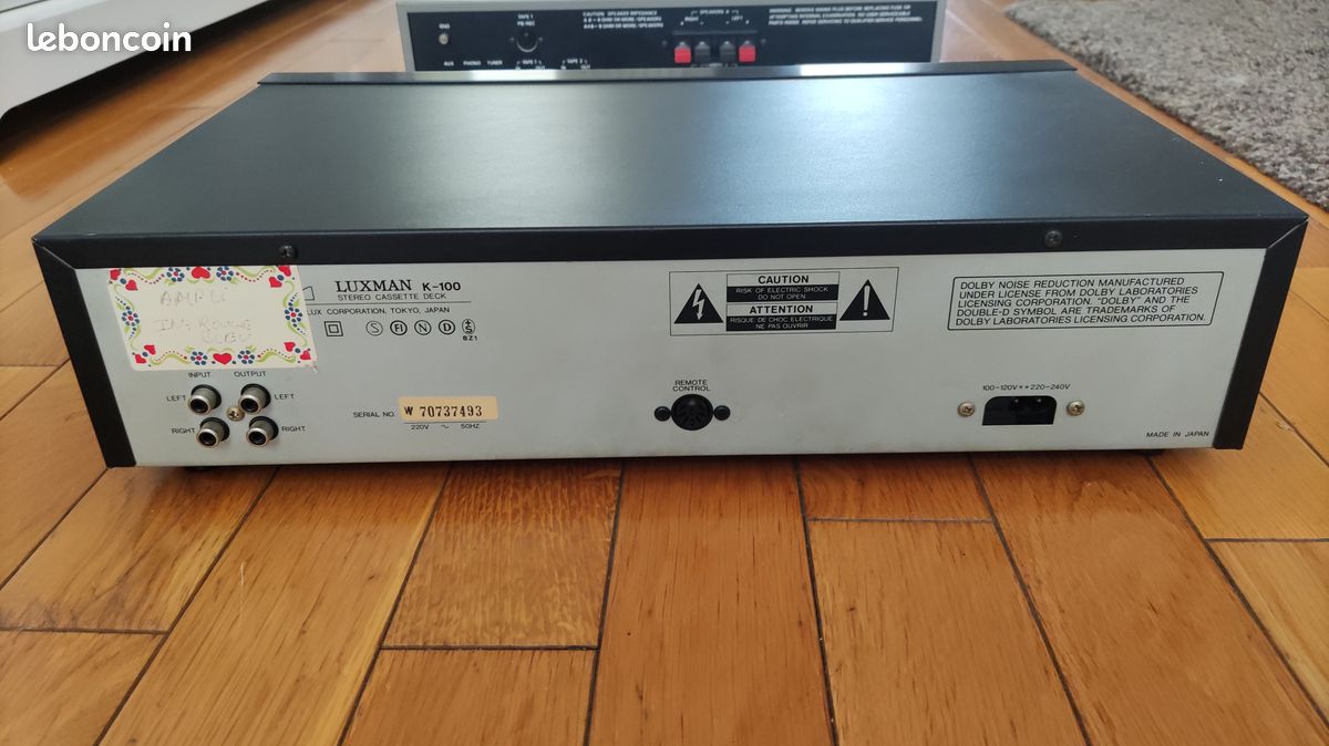 Luxman K-100 lecteur de cassettes (image 3)