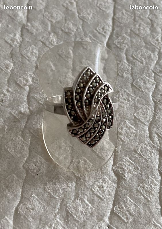 Bague argent 925 finition noire oxydée