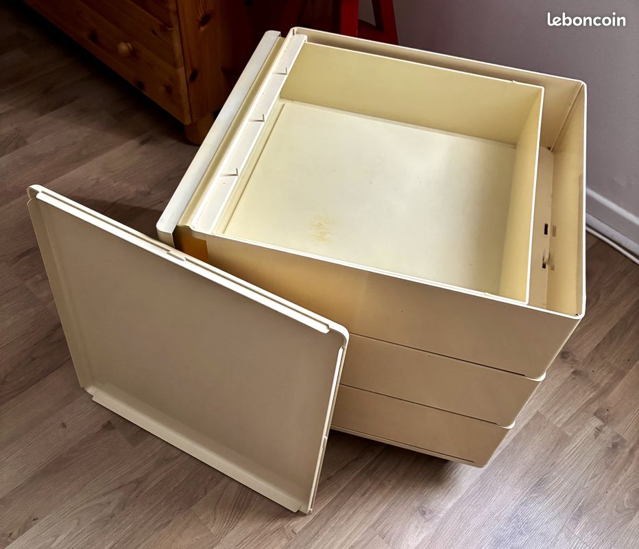 Caisson 3 tiroirs en ABS années 70 - Voir descriptif (image 7)