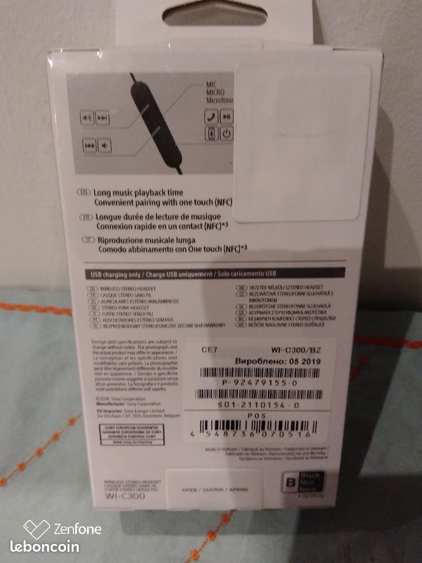 Écouteur Sony Bluetooth sans fil neuf sou59 (image 2)