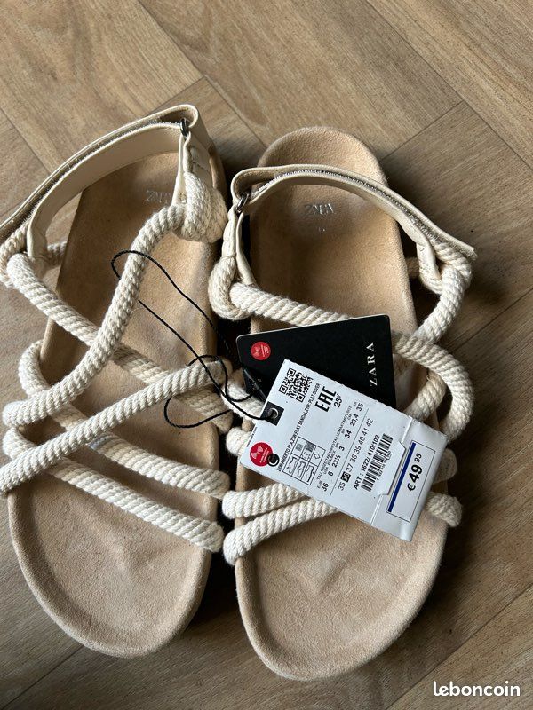 Sandale blanche Zara Chaussures