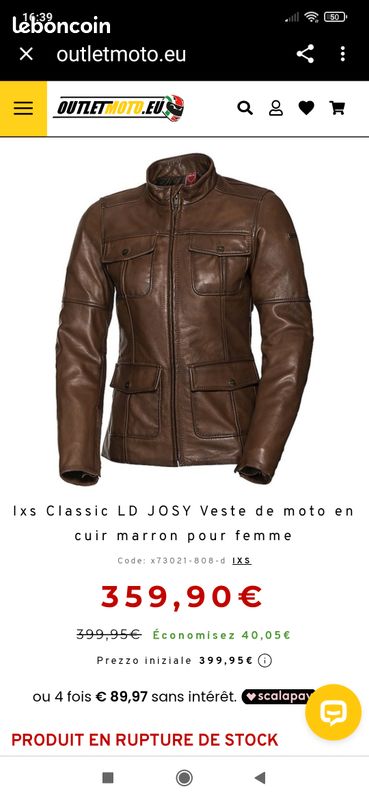 Outletmoto Blouson Moto Ixs Femme Veste Moto Femme Veste De Moto