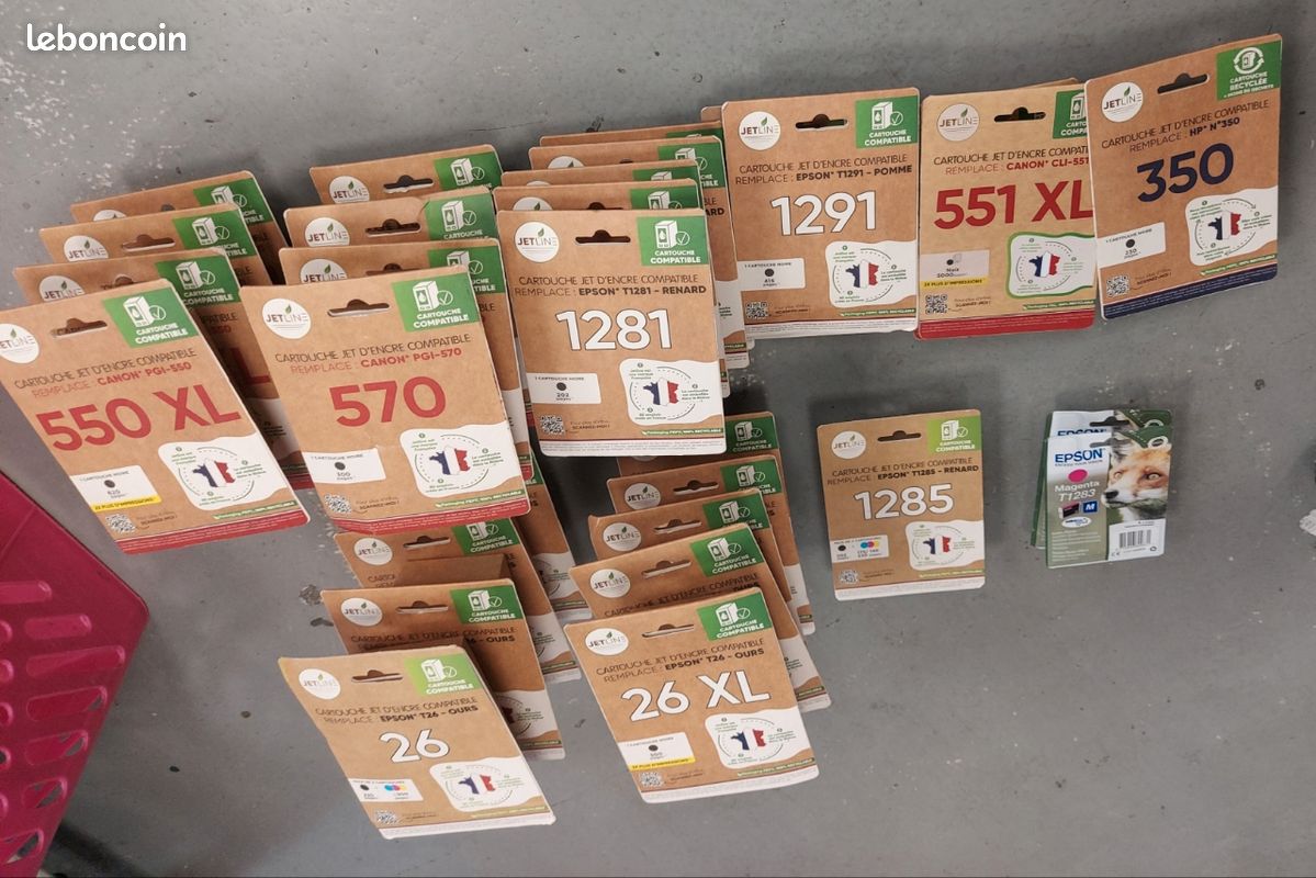 Lot 30 cartouches Epson Canon HP (image 2)